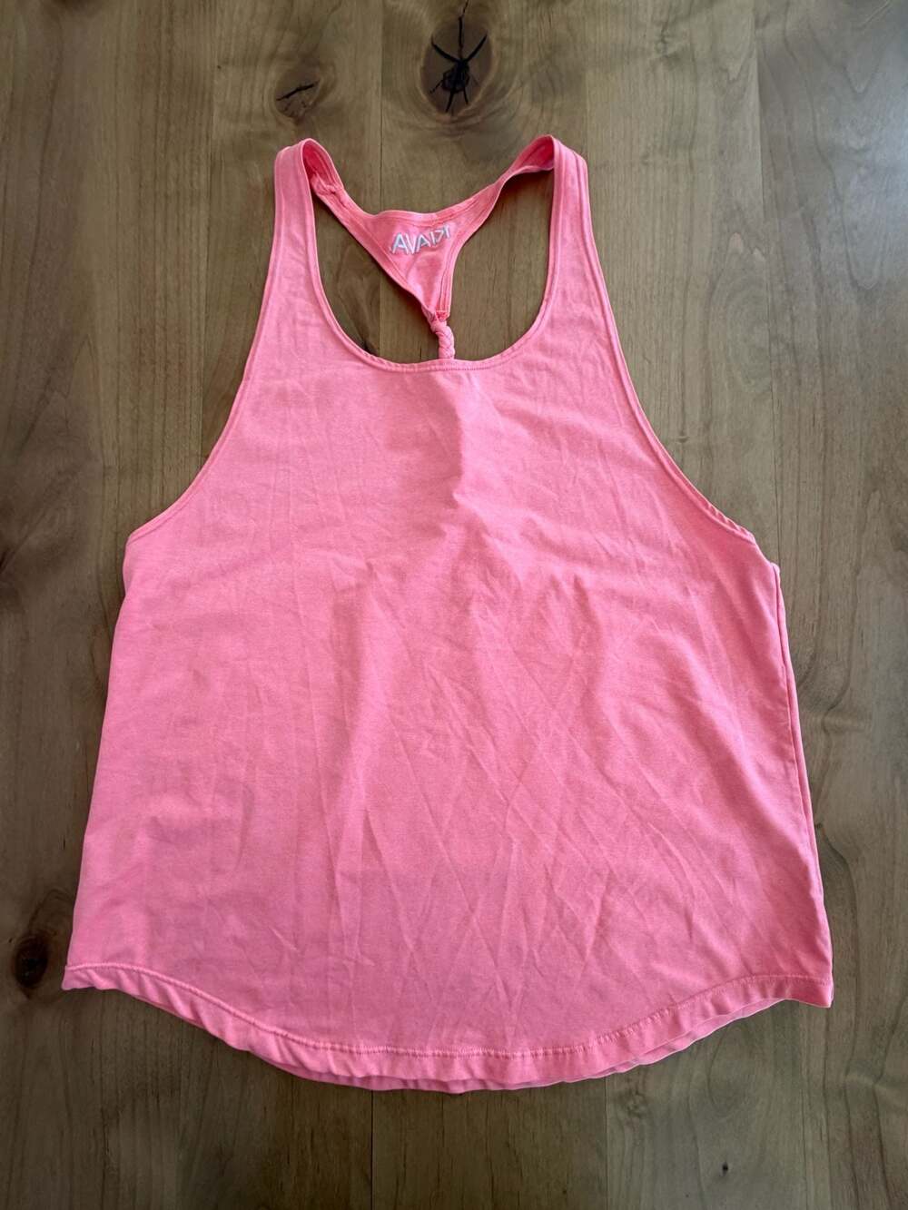 Kiava Clothing Coral Pink Braided Back Performance Tank Top